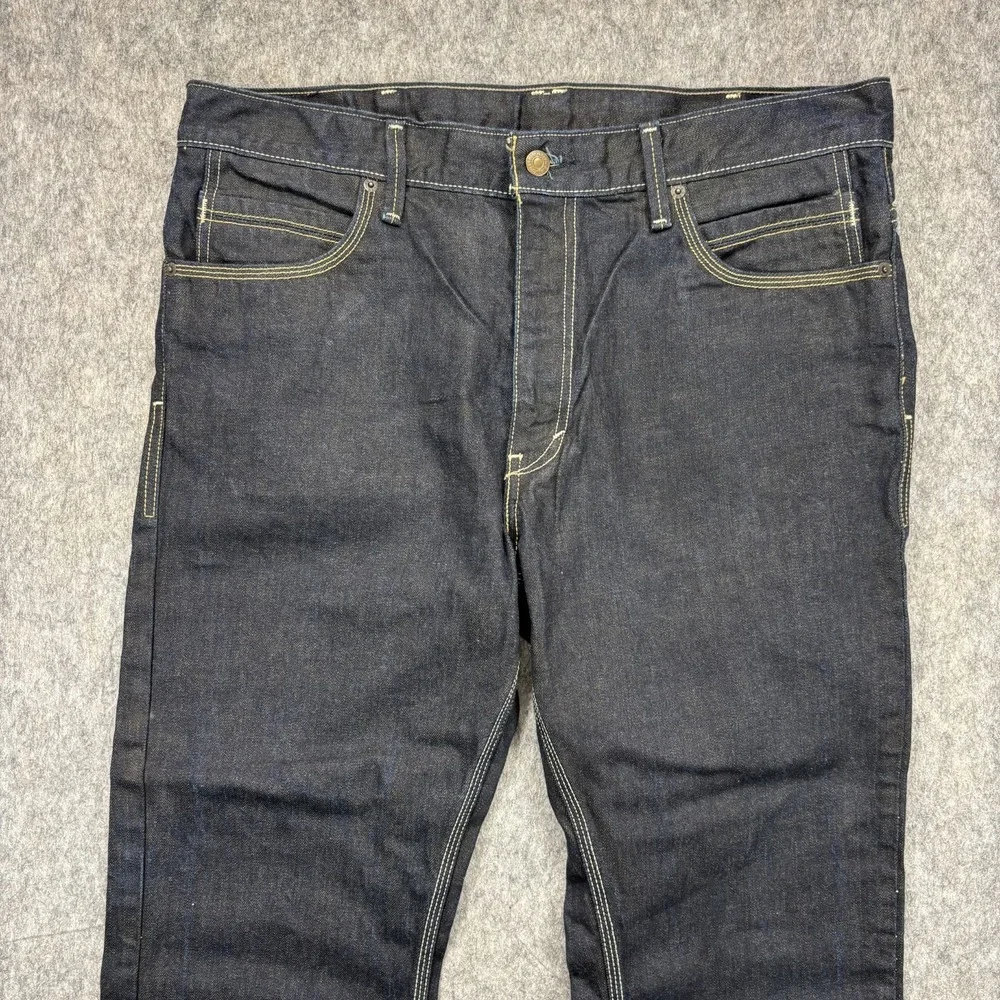 Levi's 527 Boot Cut Indigo Dark Wash Men's 38x26 Vintage Y2K Contrast Stitch